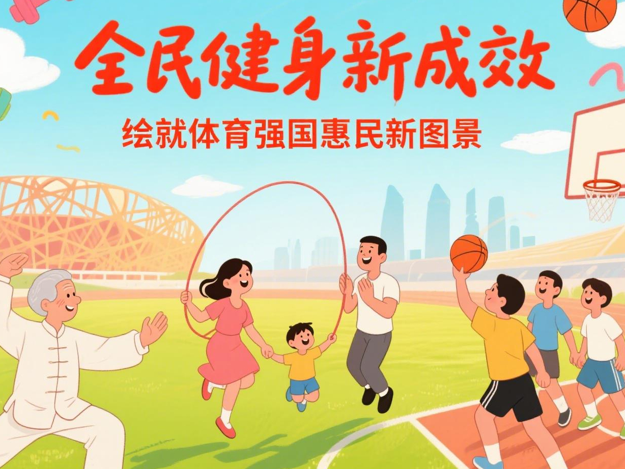 漫评：全民健身新成效，绘就体育强国惠民新图景