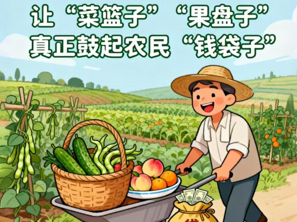 漫评：让“菜篮子”“果盘子”真正鼓起农民“钱袋子”