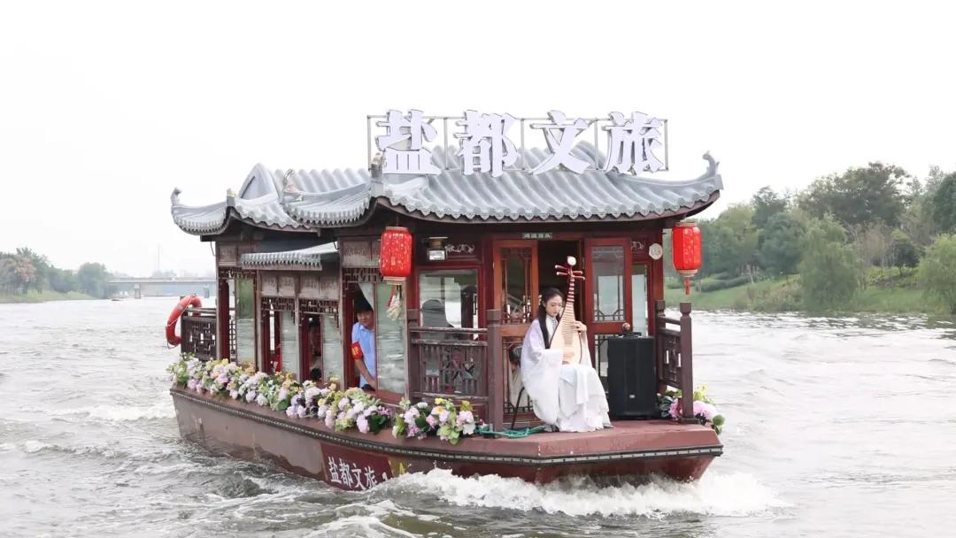 盐都：舟游蟒蛇河 沉浸式解锁生态好风光
