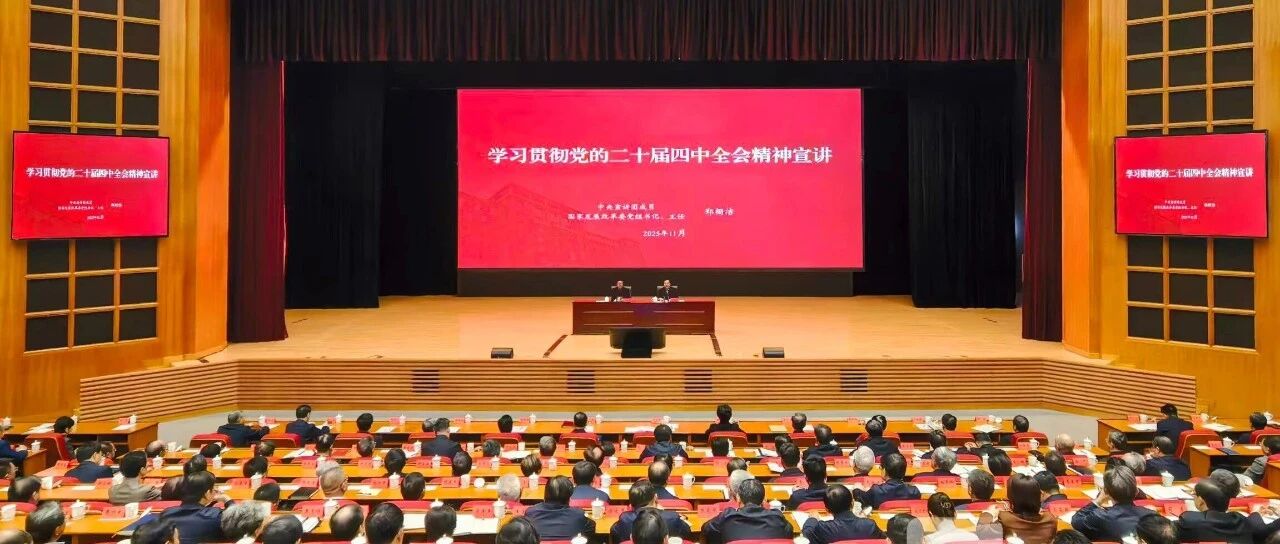 学习贯彻党的二十届四中全会精神中央宣讲团报告会在宁举行