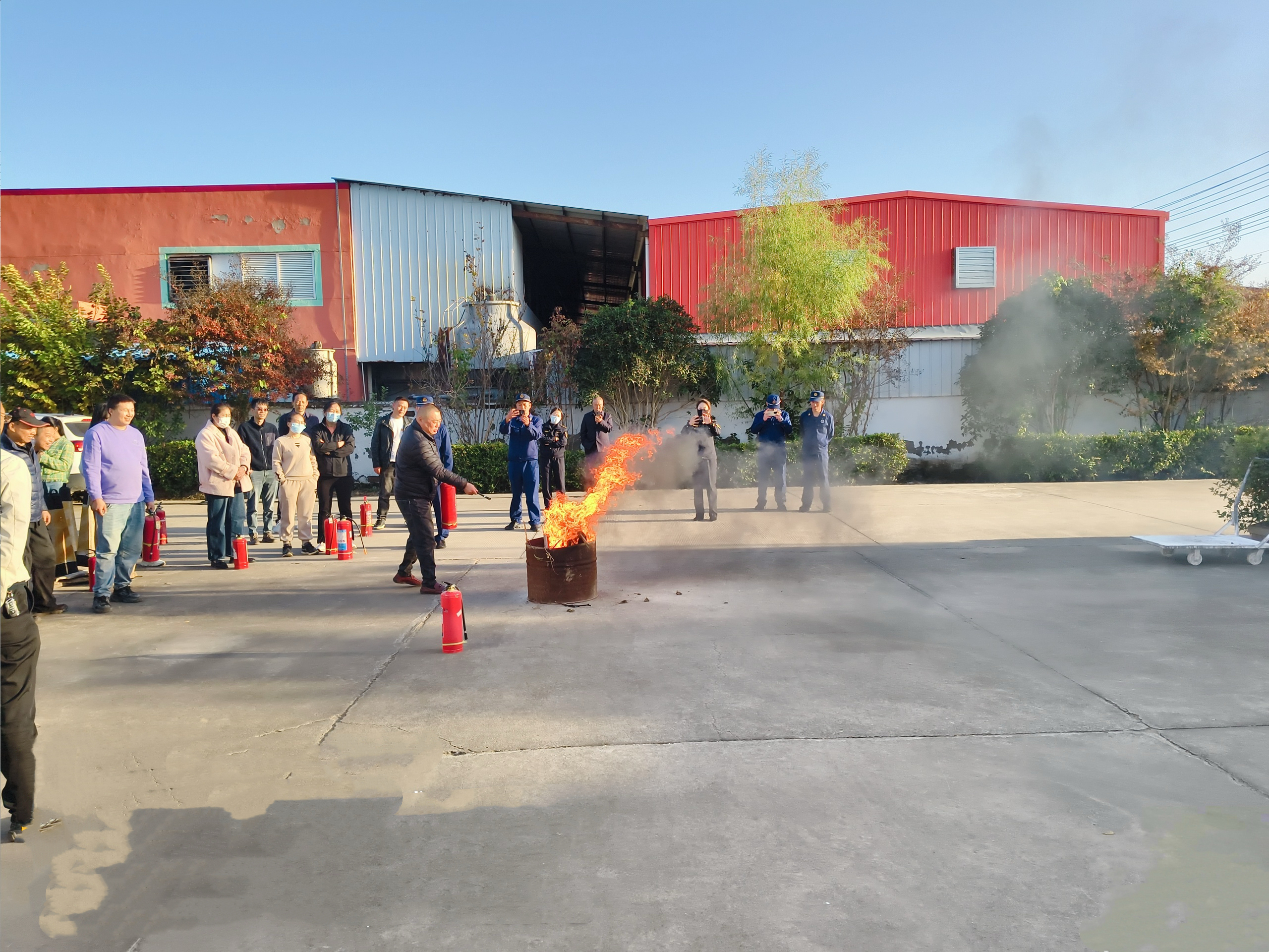滨海县农业园区聚力演练筑牢冬季安全防线