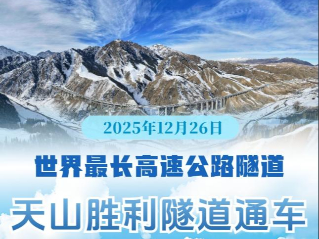 20分钟穿越天山南北！世界最长高速公路隧道通车