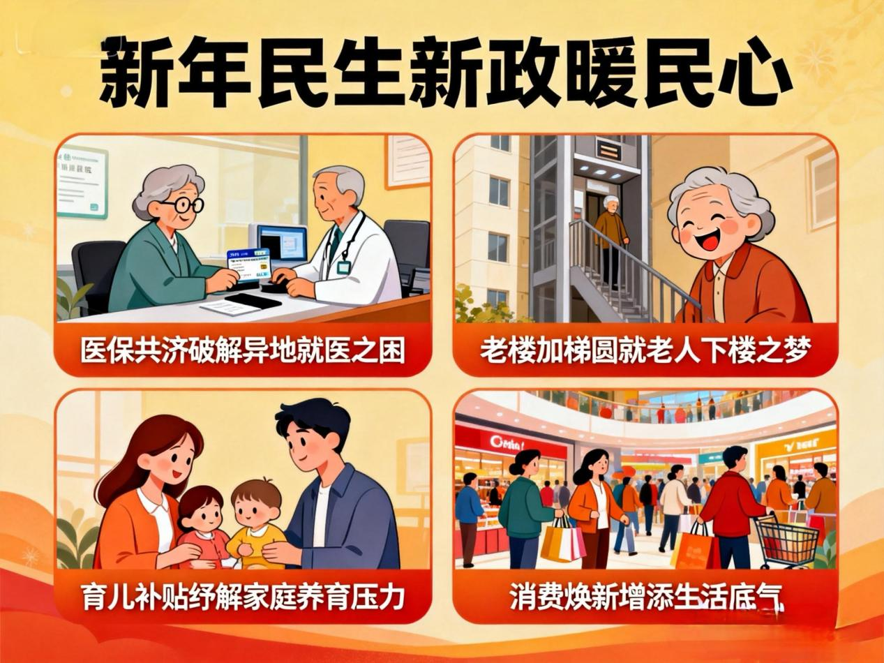 漫评：民生新政密集落地，百姓幸福节节攀升