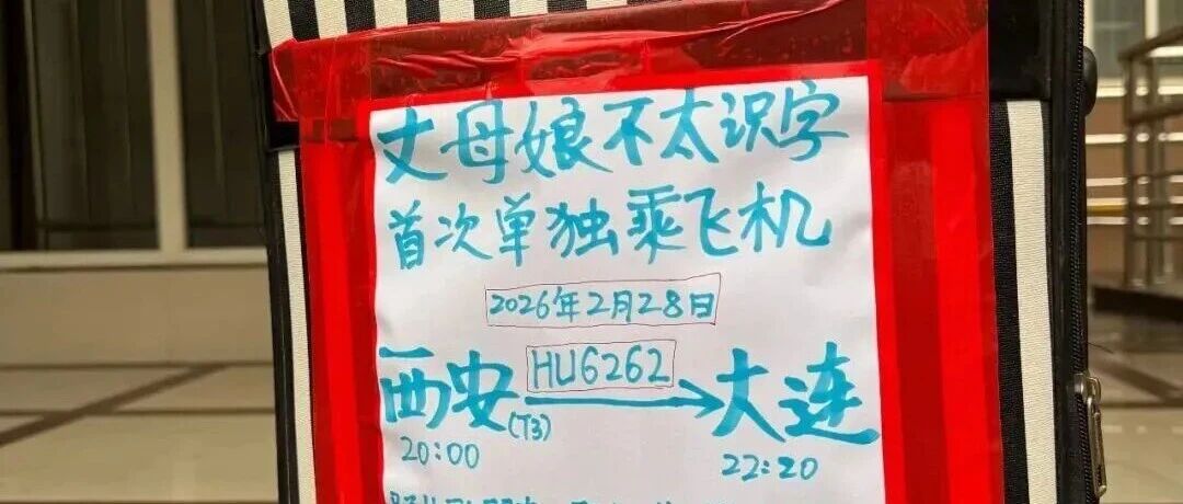 “丈母娘不太识字，首次单独乘飞机，陌生的朋友，拜托您搭把手”