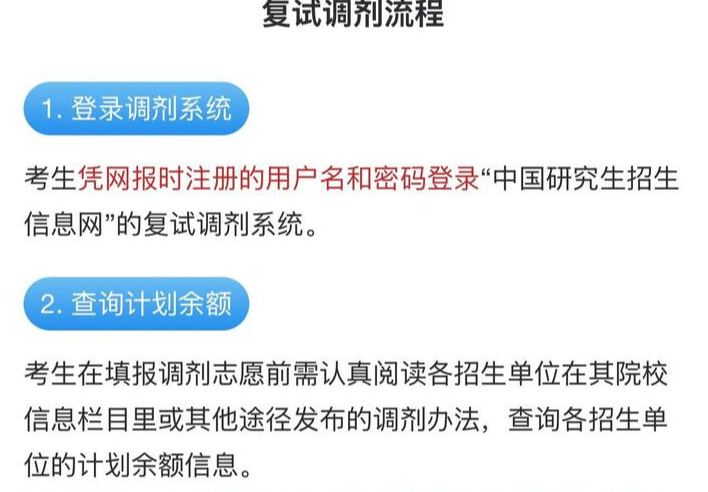 考研‌调剂意向采集系统今日开通 一图了解调剂流程
