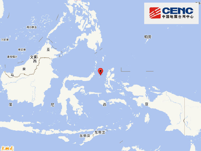 印尼马鲁古海峡发生7.4级地震