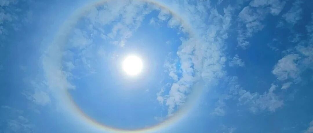 今天！盐城惊现“日晕+双彩虹”奇观