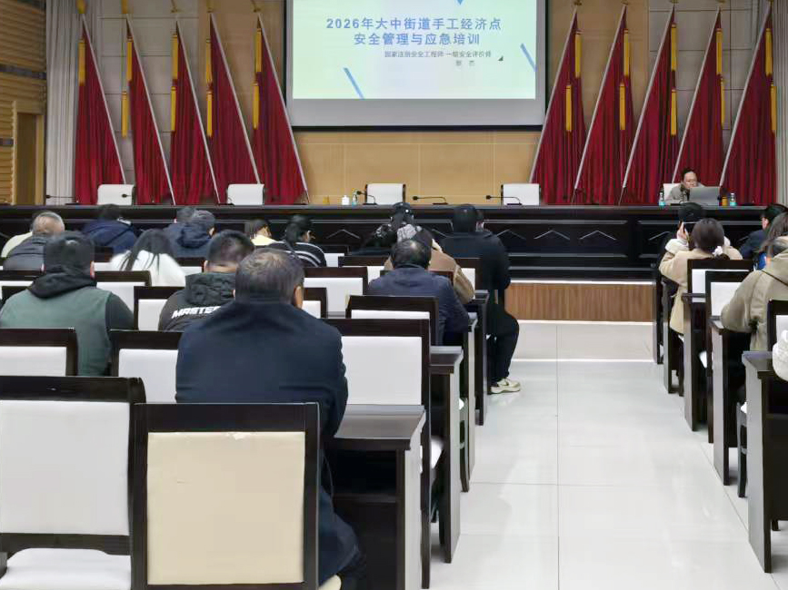 大中街道筑牢手工经济点安全防线