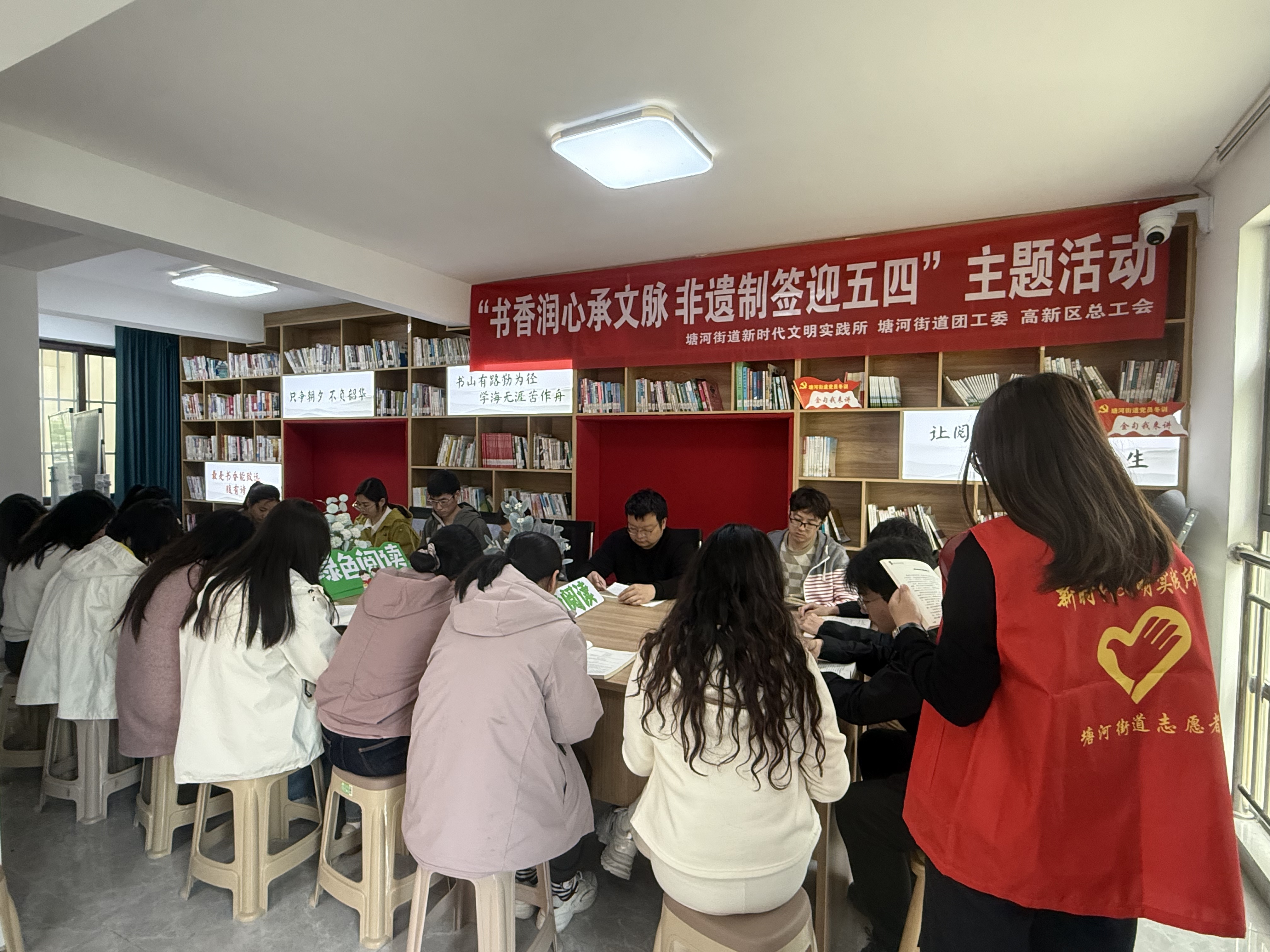 塘河街道：非遗制签迎五四文明实践绘就青春底色