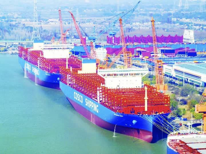 【开局之年看中国·遇见不一样的江苏】增长25.9%！扬州造船向“新”向“绿”驶出加速度