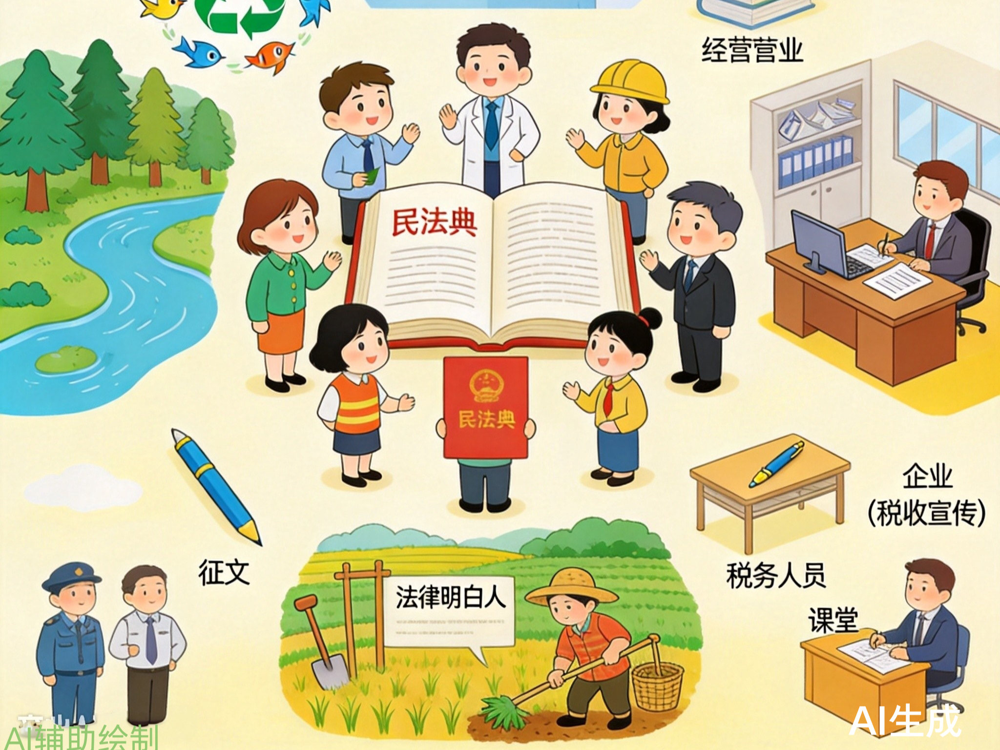 【好评中国】AI漫评：“典”亮征程，驶向法治新时代