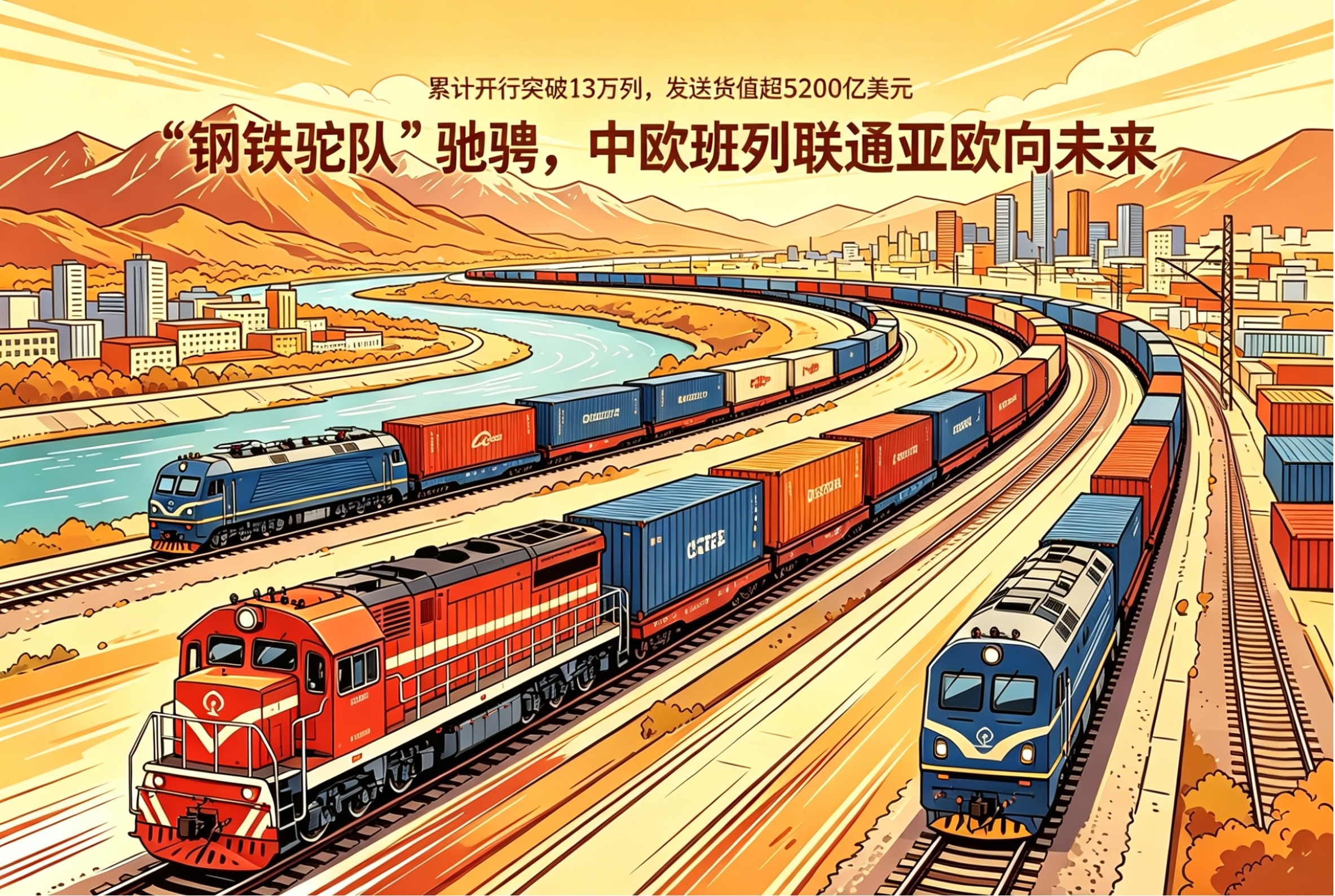 漫评：“钢铁驼队”驰骋，联通亚欧向未来