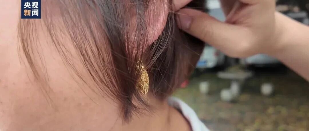 遭网暴女干部展示不到100元的耳环，“这是假的，很轻很轻”：不关注恶评，目前工作重心是灾后重建，只关心农民的这些事