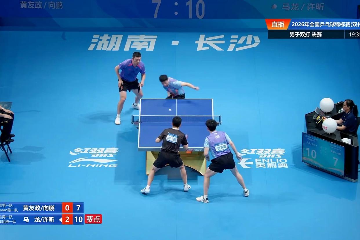 祝贺！马龙/许昕获全国乒乓球锦标赛男双冠军