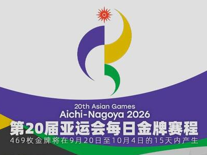 倒计时4周！2026亚运会金牌赛程提前收藏→