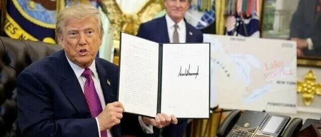 特朗普签令：安大略湖更名为“美国湖”，“大西洋、太平洋可能也得改名”