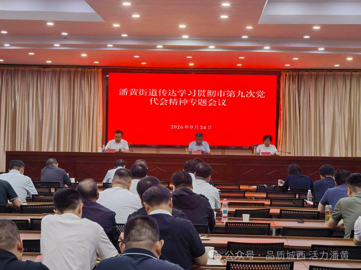 潘黄街道传达贯彻市第九次党代会精神