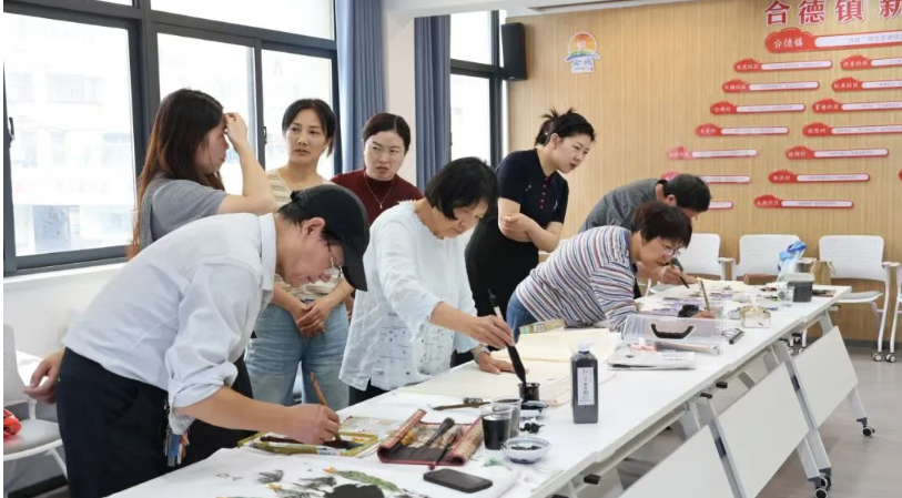 合德镇开展主题书画沙龙活动