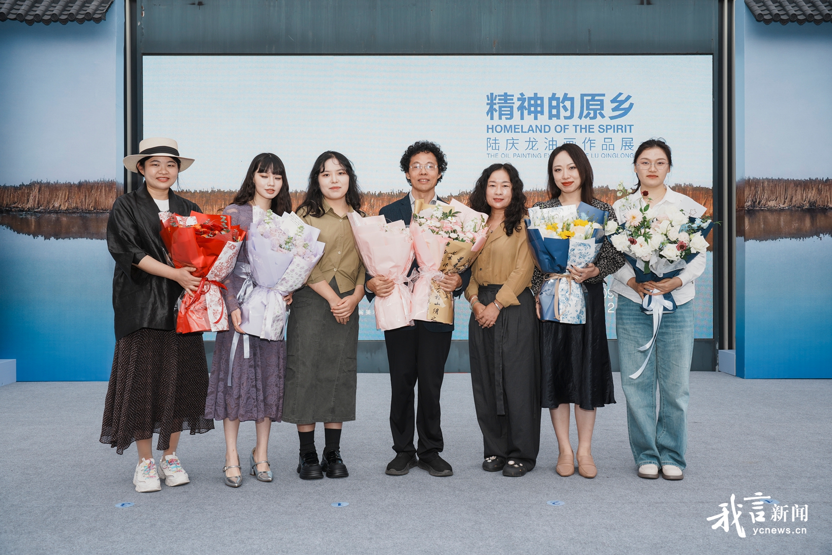 陆庆龙油画作品展在东台西溪开幕